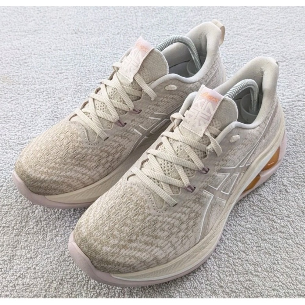 ASICS Gel Kinsei Max Oatmeal‎ White Rose Running US Size 10 Women's
